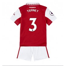 Arsenal Kieran Tierney #3 Hemmaställ Barn 2022-23 Korta ärmar (+ Korta byxor)